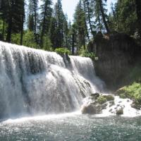 Mont Shasta. Rivière Mac Cloud.