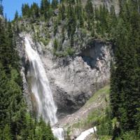 En montant vers Mont Rainier